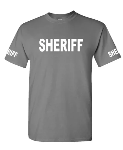 SHERIFF - Cotton T-Shirt Tee Shirt 5f8ca74cf3537f0fcb2d11b9