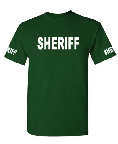 SHERIFF - Cotton T-Shirt Tee Shirt 5f8ca74cf3537f0fcb2d11ba