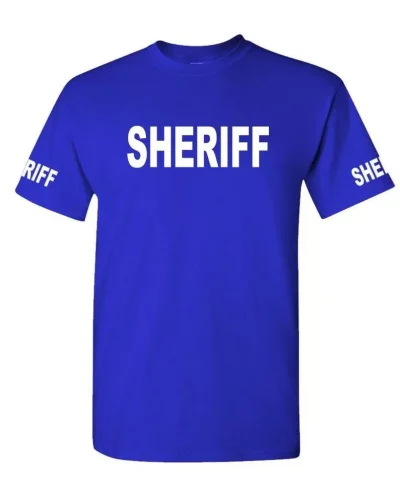 SHERIFF - Cotton T-Shirt Tee Shirt 5f8ca74ef3537f0fcb2d11be