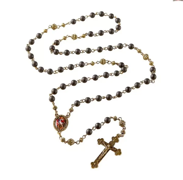 St. Michael Antique Finish Rosary 61ec488093fcc58732bbf921