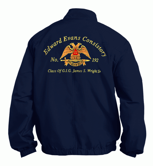Scottish Rite 32nd Degree Fullback Embroidered Jacket 61f034d3f0433f6aa968ed71