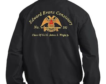 scottish rite fullback embroidered jacket