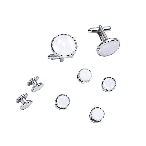 8pc Set Of Cufflinks Men Luxury Brand Fashion 12 Style Round Plated Cufflinks 8pc-Set-Of-Cufflinks-Men-Luxury-Brand-Fashion-12-Style-Round-Plated-Cufflinks-Arm-Buttons-For-22